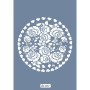 Özel22 25x35 Yuvarlak Desen Stencil