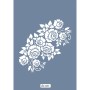 Özel25 25x35 Çiçek Desen Stencil
