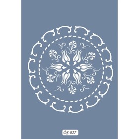 Özel27 25x35 Mandala Desen Stencil