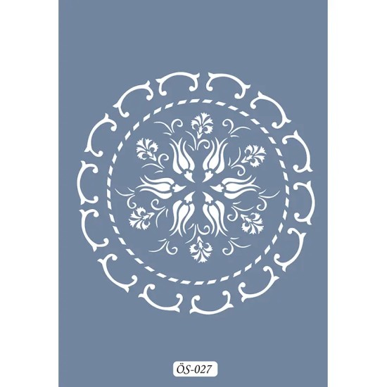 Özel27 25x35 Mandala Desen Stencil