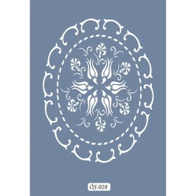 Özel28 25x35 Mandala Desen Stencil