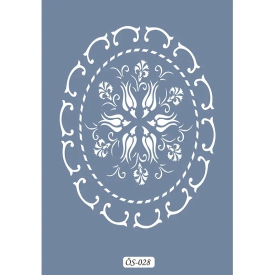 Özel28 25x35 Mandala Desen Stencil