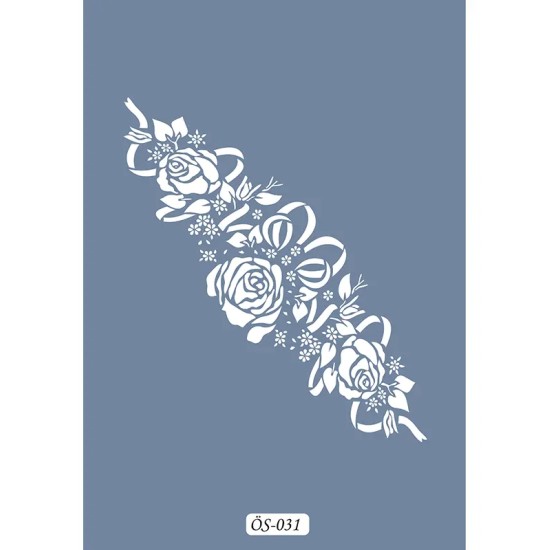 Özel31 25x35 Bordür Desen Stencil