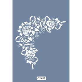 Özel33 25x35 Köşe Desen Stencil