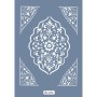Özel34 25x35 Damask Desen Stencil