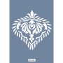 Özel40 25x35 Damask Desen Stencil