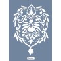 Özel42 25x35 Damask Desen Stencil