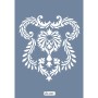 Özel45 25x35 Damask Desen Stencil