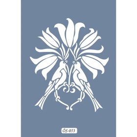 Özel53 25x35 Lale Desen Stencil