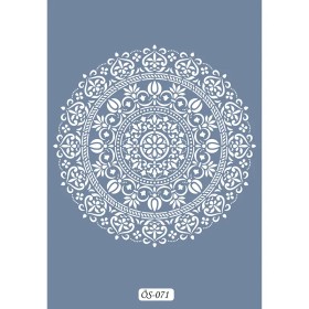 Özel71 25x35cm Stencil Mandala Desen