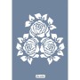 Özel30 25x35 Gül Desen Stencil