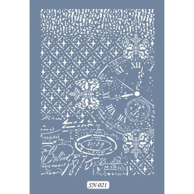 SN21 Saat Desen Stencil