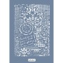 SN23 Dekoratif Yazı Desen Stencil