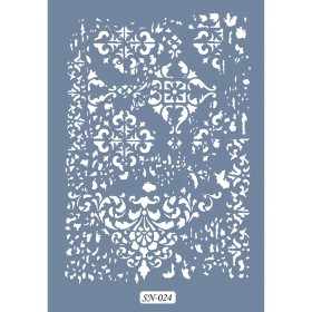 SN24 Geometrik Desen Desen Stencil