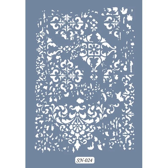 SN24 Geometrik Desen Desen Stencil