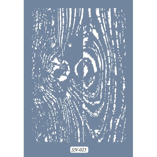SN25 Ahşap Desen Desen Stencil