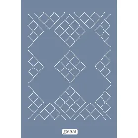 SN14 Geometrik Desen Stencil