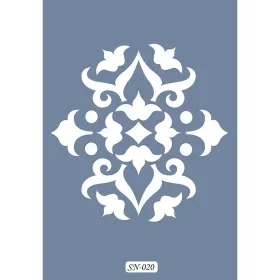 SN20 Damask Desen Stencil