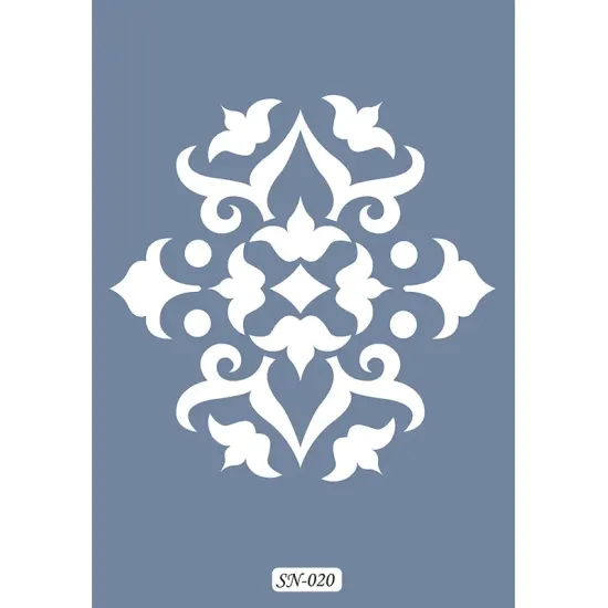 SN20 Damask Desen Stencil