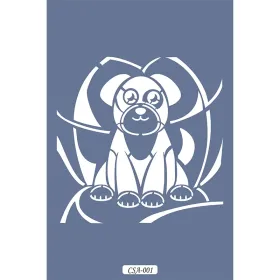 Köpek Figür ÇocukStencil 25x25cm CSA01