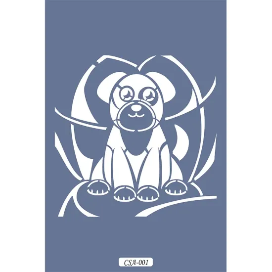 Köpek Figür ÇocukStencil 25x25cm CSA01