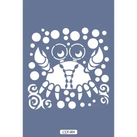 Yengeç Figür Çocuk Stencil 15x15cm CSA04