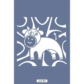 İnek Figür Çocuk Stencil 25x25cm CSA07