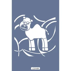 Deve Figür Çocuk Stencil 25x25cm CSA08
