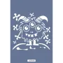 Sevimli Yaratıklar Çocuk Stencil 25x25cm CSM01