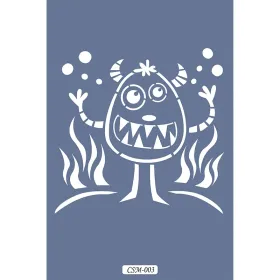 Sevimli Yaratıklar Çocuk Stencil 25x25cm CSM03