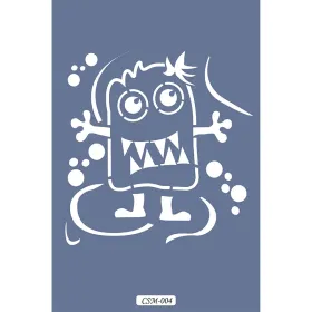 Sevimli Yaratıklar Çocuk Stencil 25x25cm CSM04