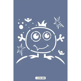 Sevimli Yaratıklar Çocuk Stencil 25x25cm CSM06