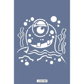 Sevimli Yaratıklar Çocuk Stencil 25x25cm CSM08