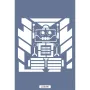 Sevimli Robotlar Çocuk Stencil 25x25cm CSR05