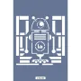 Sevimli Robotlar Çocuk Stencil 15x15cm CSR06