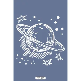 Saturn Figür Çocuk Stencil 25x25cm CSS07
