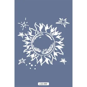 Güneş Figür Çocuk Stencil 25x25cm CSS08
