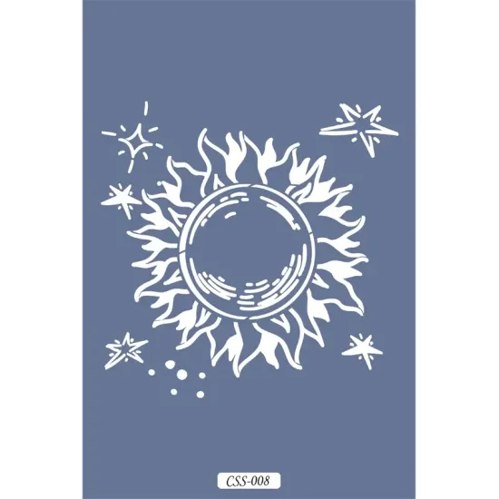 Güneş Figür Çocuk Stencil 25x25cm CSS08