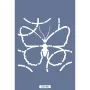 Kelebek Figür Çocuk Stencil 25x25cm CSK01