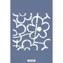 Çiçek Figür Çocuk Stencil 25x25cm CSK02