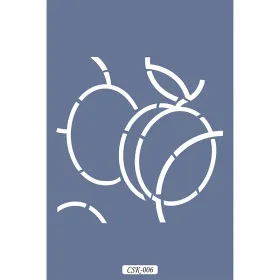 Kayısı Figür Çocuk Stencil 25x25cm CSK06