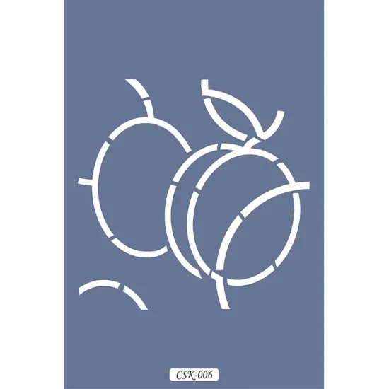 Kayısı Figür Çocuk Stencil 25x25cm CSK06