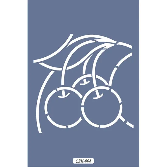 Kiraz Figür Çocuk Stencil 25x25cm CSK08