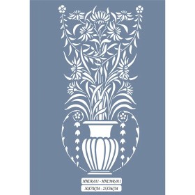 HHCMR11 Home Heritage Çiçek Vazo Stencil 25x35cm