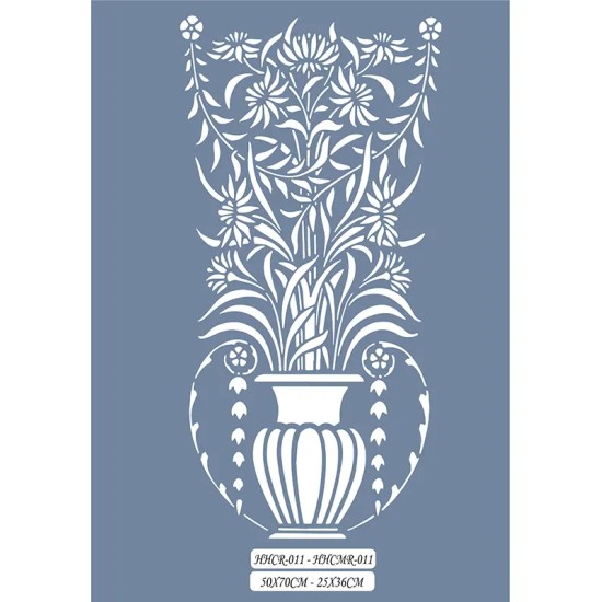 HHCMR11 Home Heritage Çiçek Vazo Stencil 25x35cm