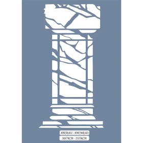 HHCMR21 Home Heritage Sütun Stencil 25x35cm