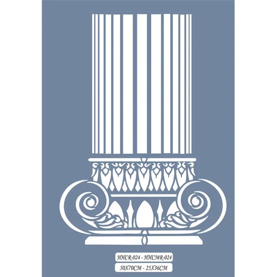 HHCMR24 Home Heritage Sütun Başlığı Stencil 25x35cm