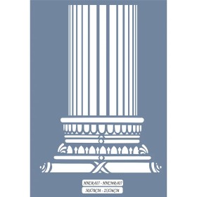 HHCMR27 Home Heritage Sütun Stencil 25x35cm