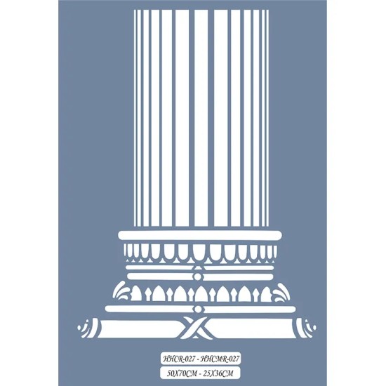 HHCMR27 Home Heritage Sütun Stencil 25x35cm
