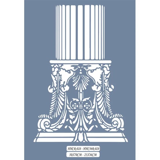 HHCMR28 Home Heritage Sütun Başlığı Stencil 25x35cm